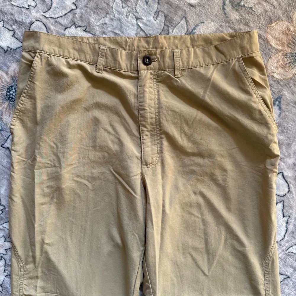 Patagonia Gi III Pants Mens 35 Tan Khaki Hiking Outdoor Travel Performance - Picture 6 of 11